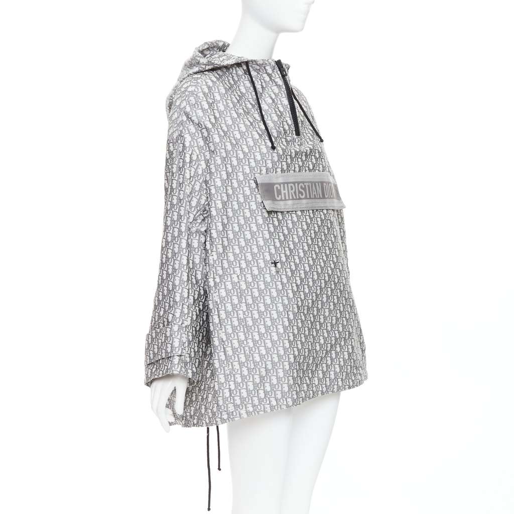 Dior Hooded Anorak Grey Polyester Never worn, with tag - Inside View
