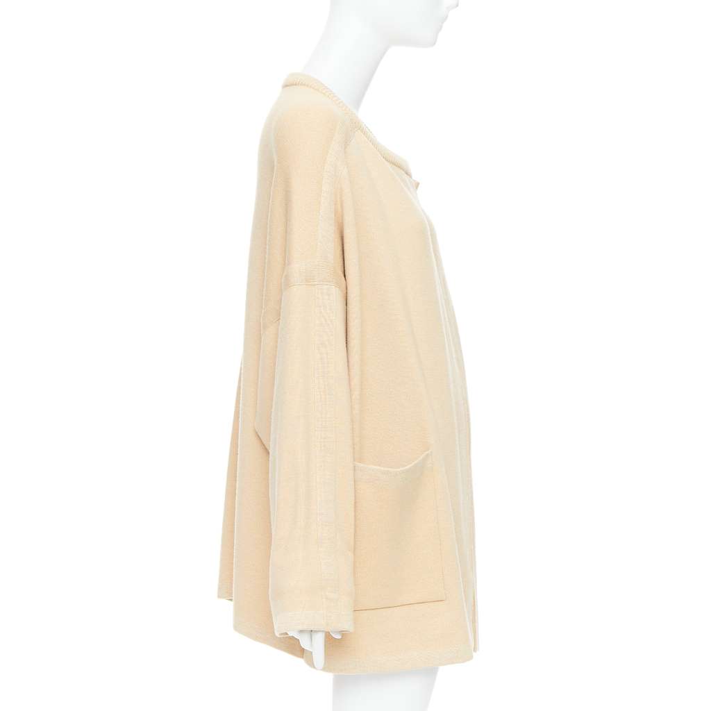 Chloé Embroidered Cardigan Coat Beige Wool Good - Box View