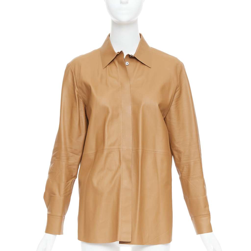 Theory L Nappa Shine Brown Leather Very good - Front View