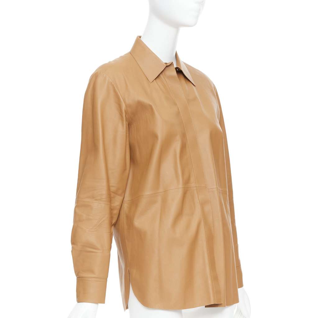 Theory L Nappa Shine Brown Leather Very good - Inside View