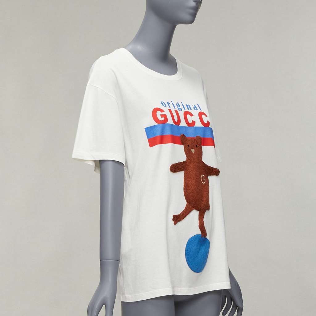 Gucci Dancing Bear White Cotton Very good - Inside View