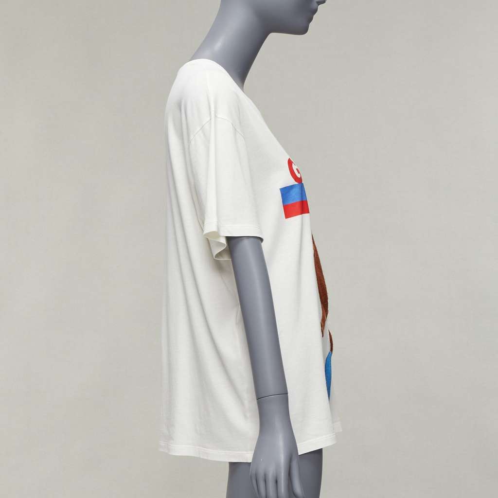 Gucci Dancing Bear White Cotton Very good - Model View