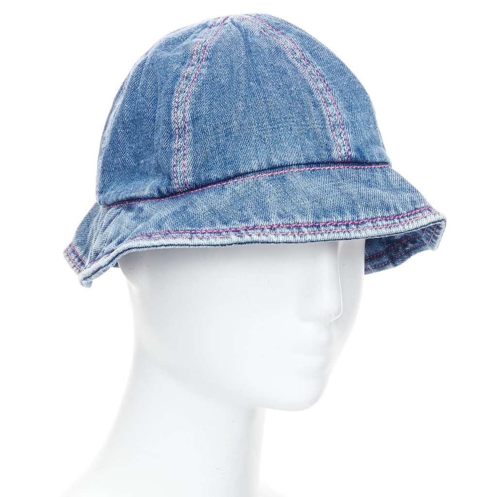 Chanel Blue Denim Bucket Hat Blue Very good - Inside View