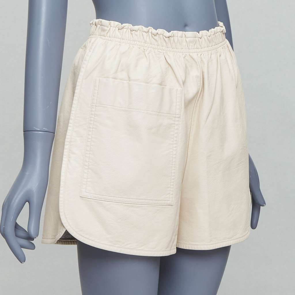 Stella McCartney Paisley Belted Shorts Beige Very good - Inside View