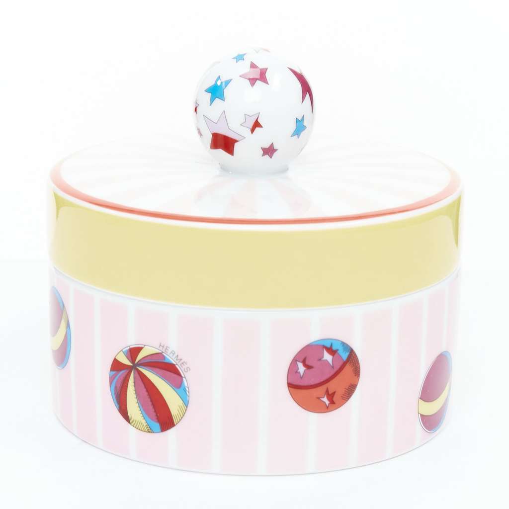 Hermès Circus Round Box Pink Very good condition - Front View