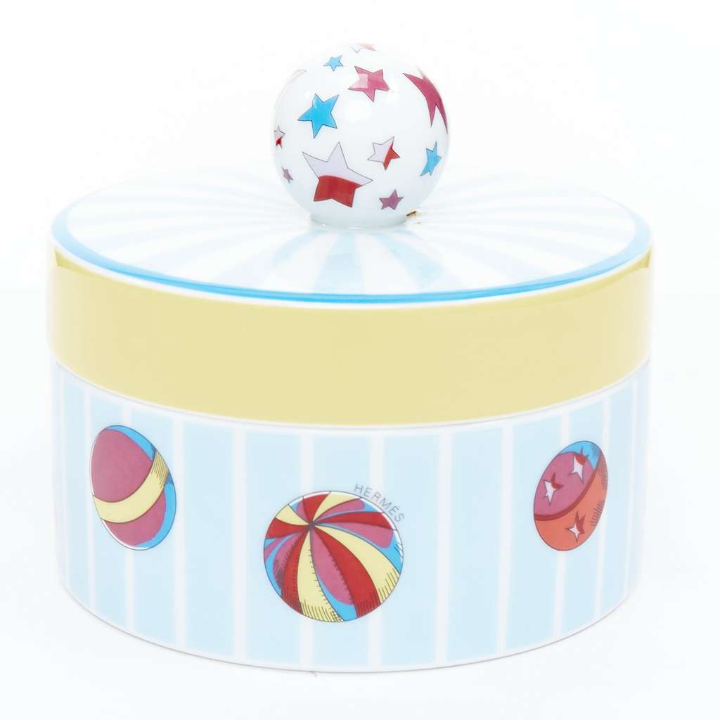 Hermès Circus Round Box Blue Very good condition - Inside View