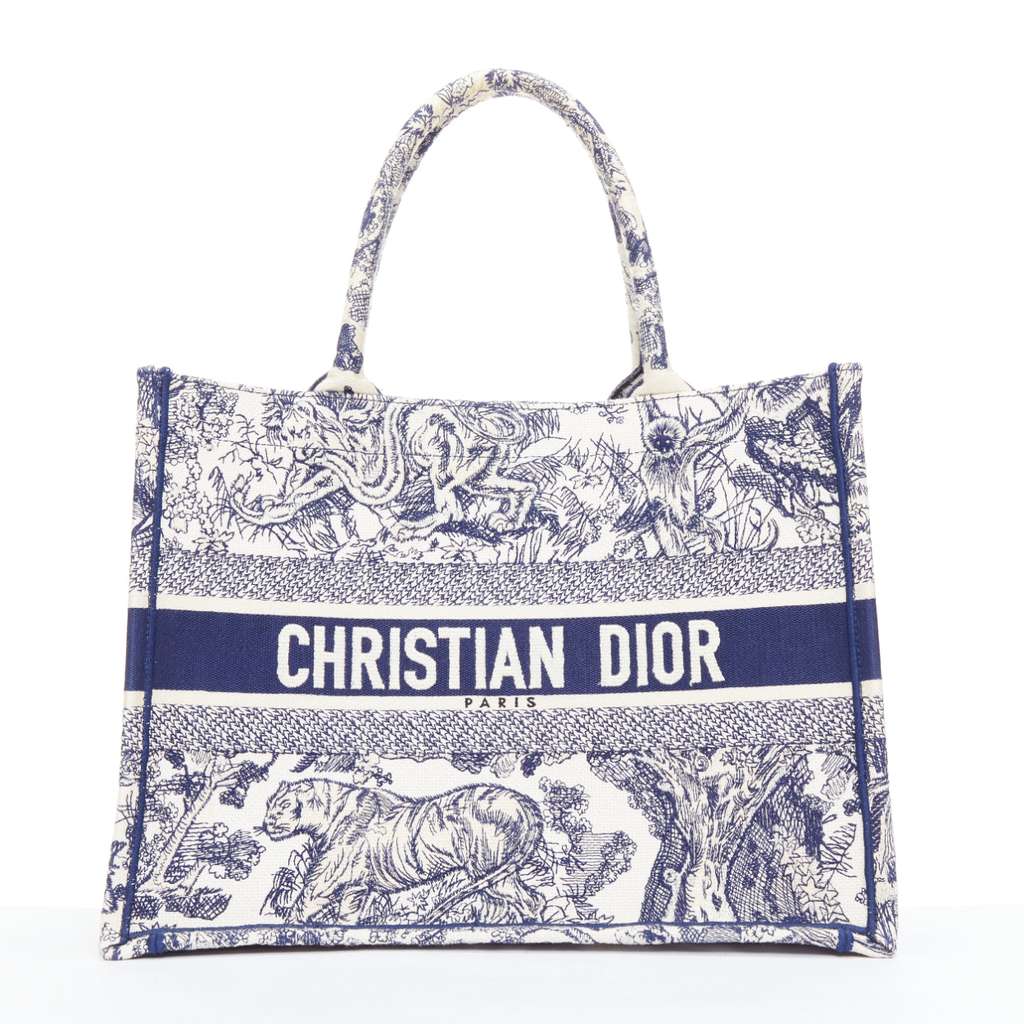 Dior Book Tote Navy Very good - Front View