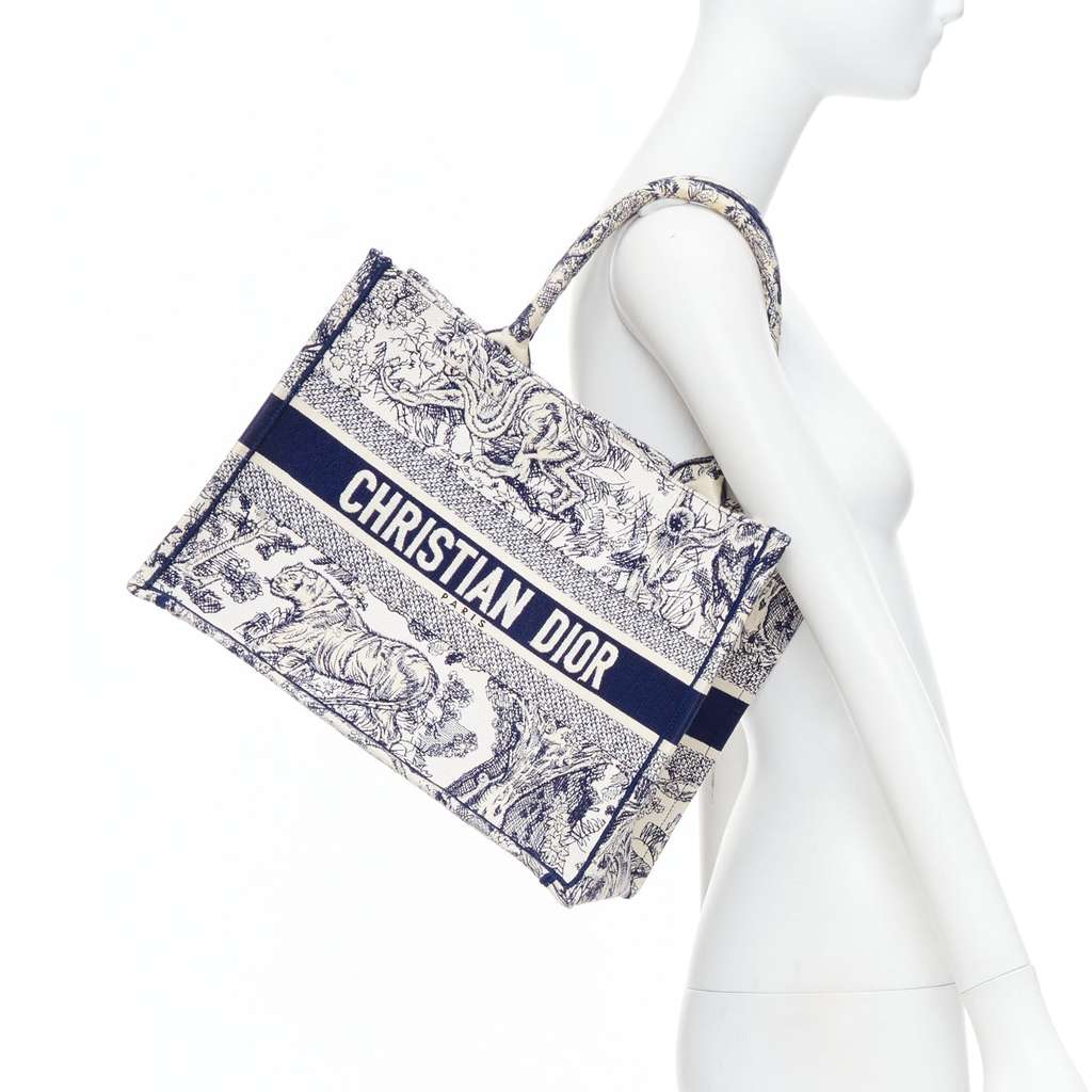 Dior Book Tote Navy Very good - Back View