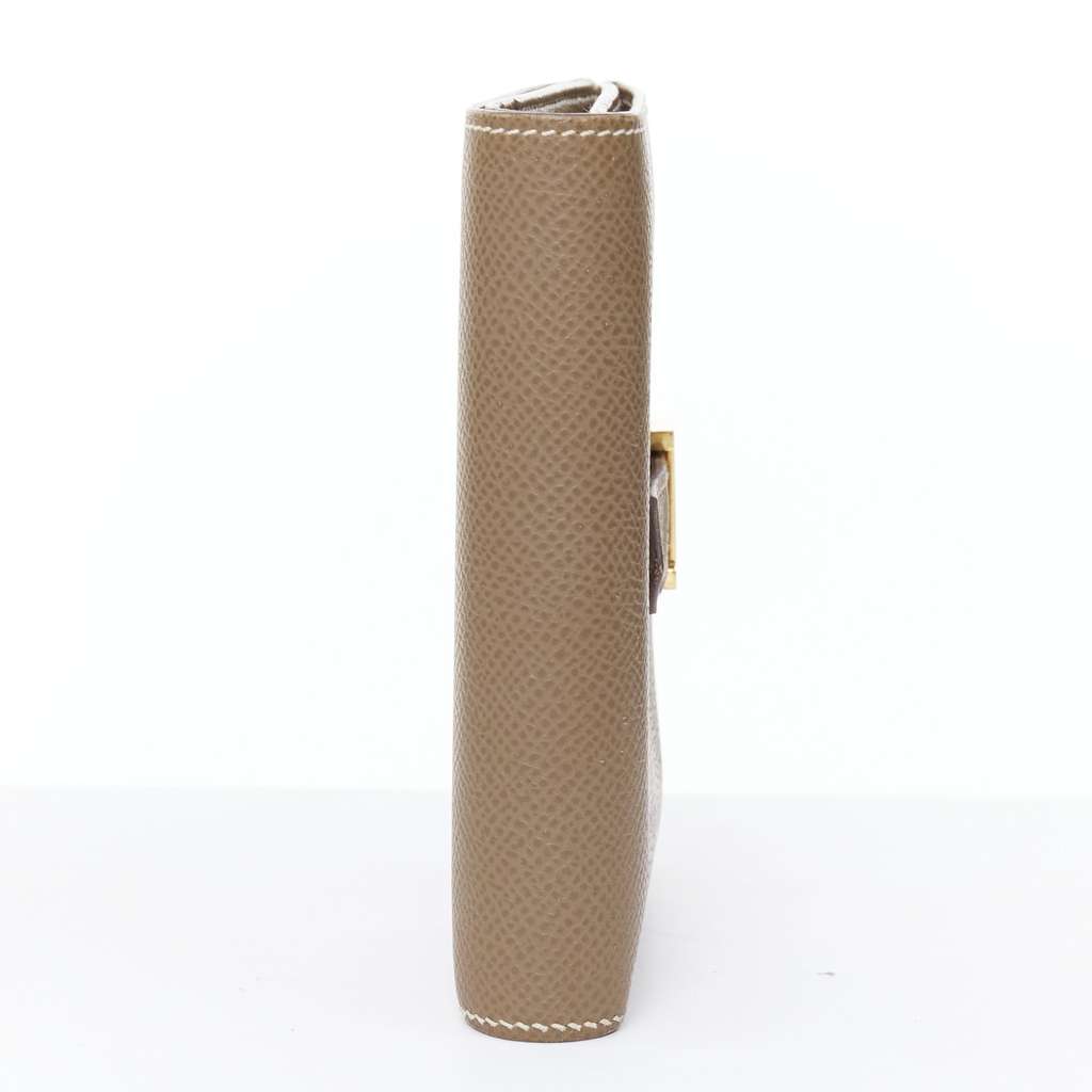 Hermès Bearn Compact Brown Leather Good condition - Model View