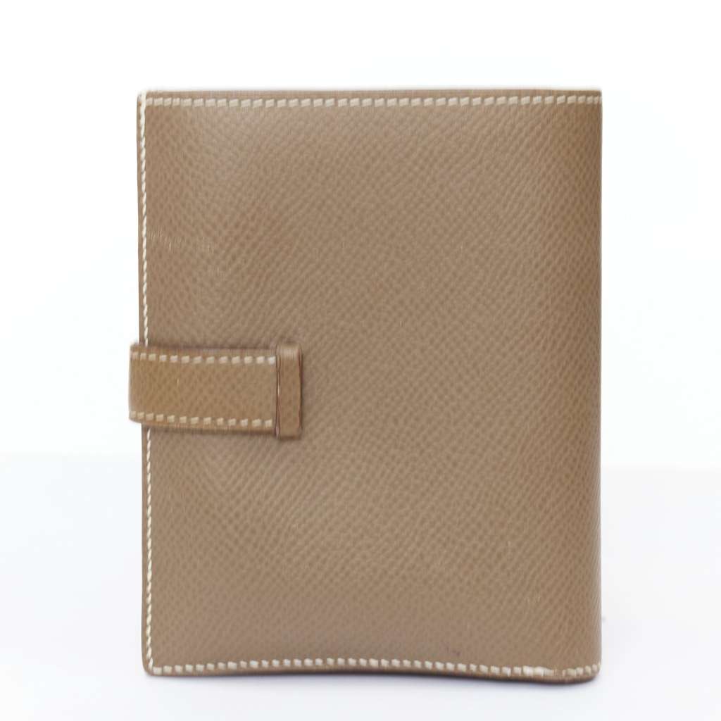 Hermès Bearn Compact Brown Leather Good condition - Box View