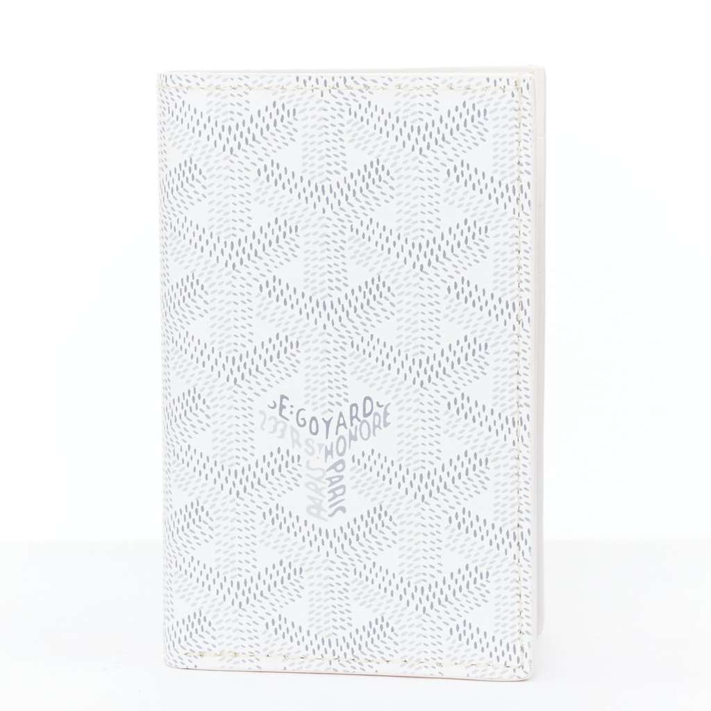 Goyard Goyardine Saint-Pierre 2 White Leather Very good condition - Front View
