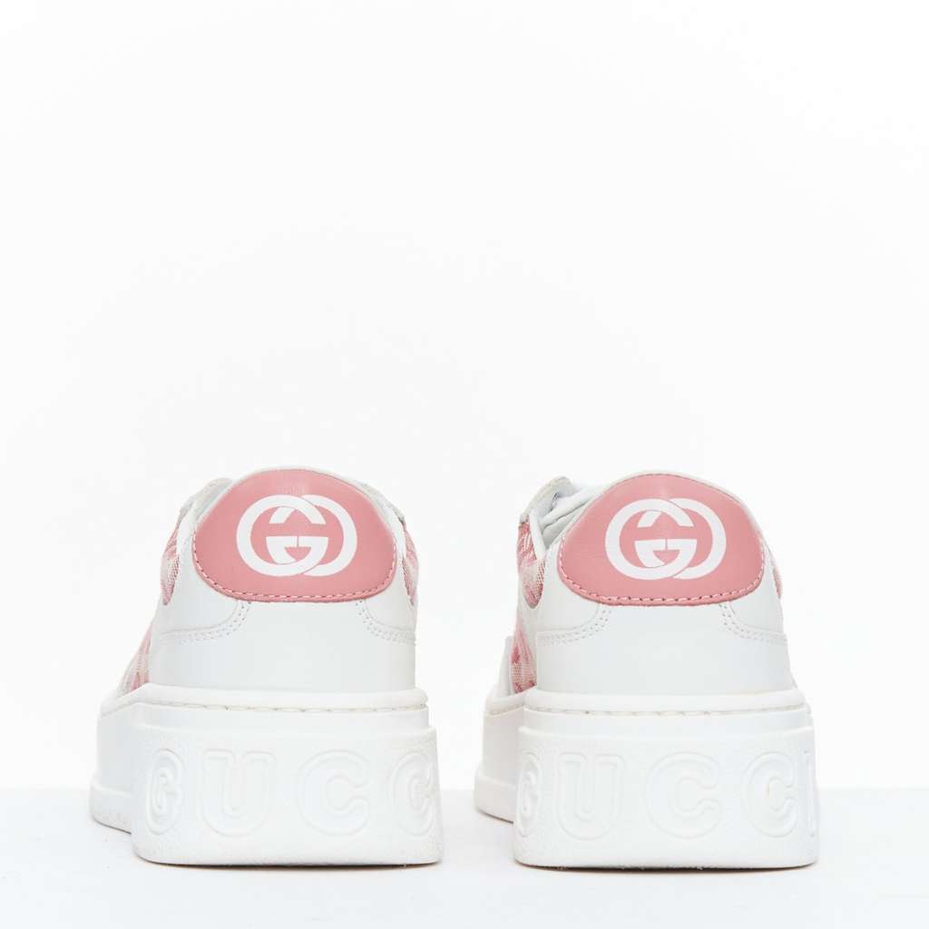 Gucci Kids Monogram Shoes White Leather Very good - Box View