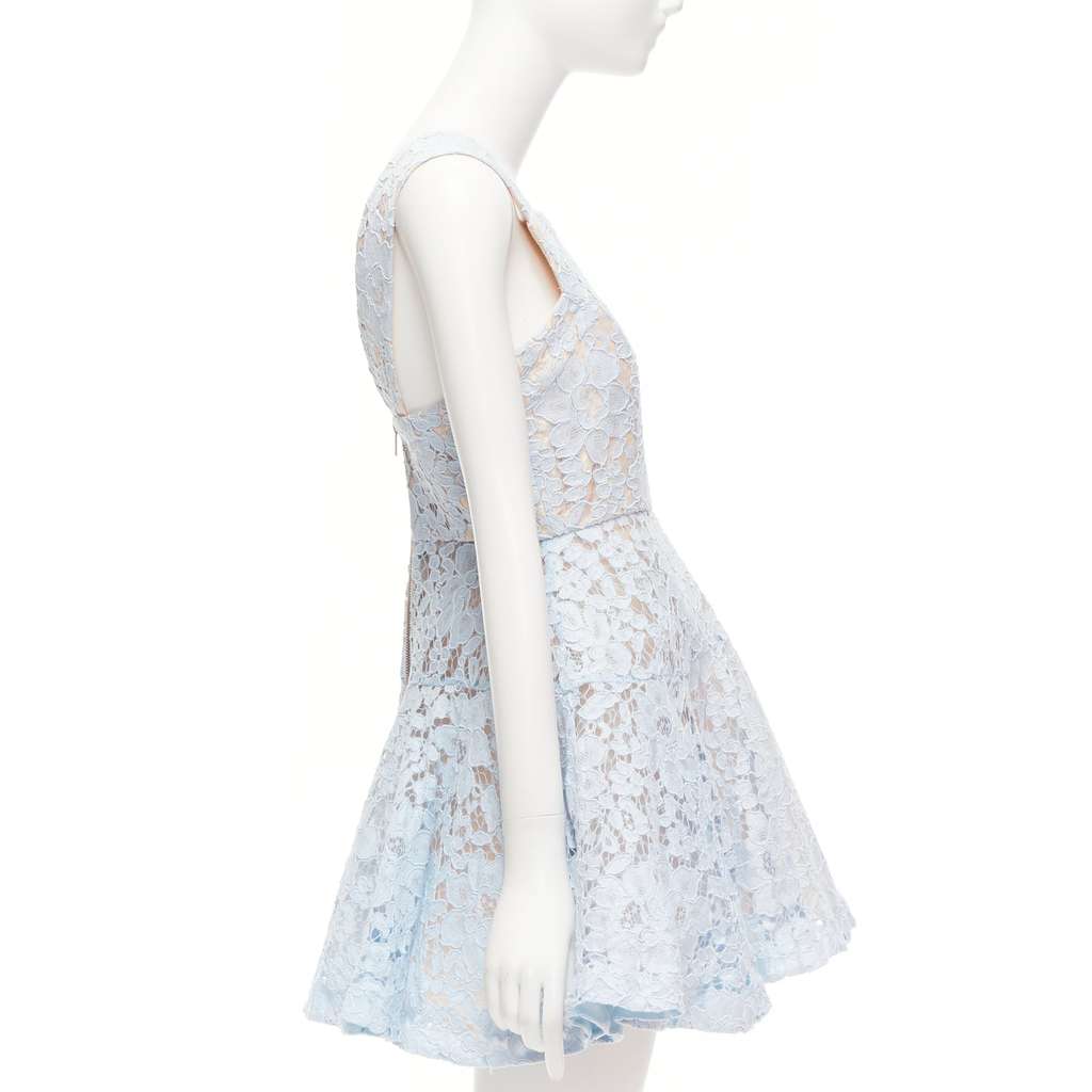 Alex Perry Kea Blue Cotton Good - Model View