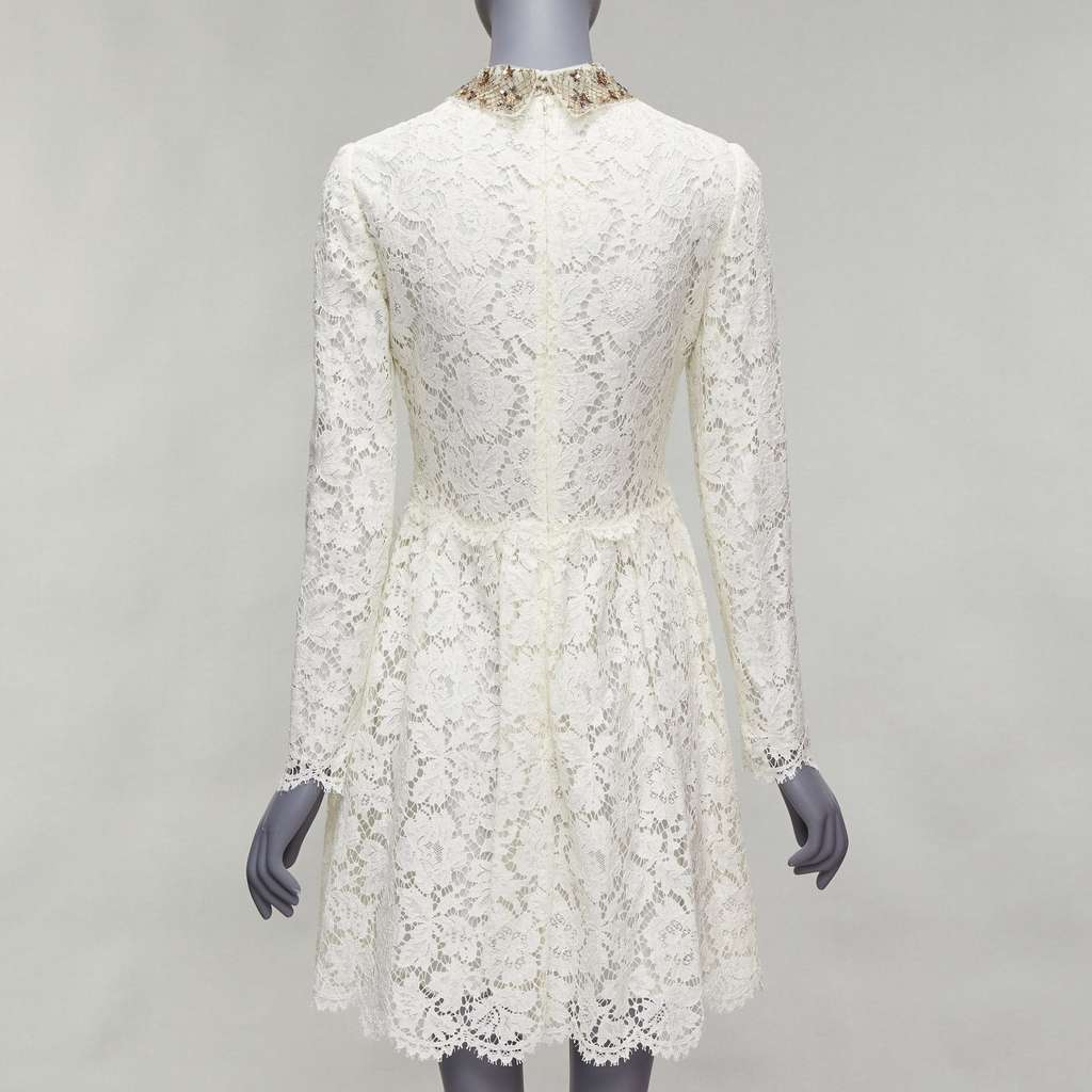 Valentino Garavani Sequin Bridal Dress Beige Cotton Never worn - Box View