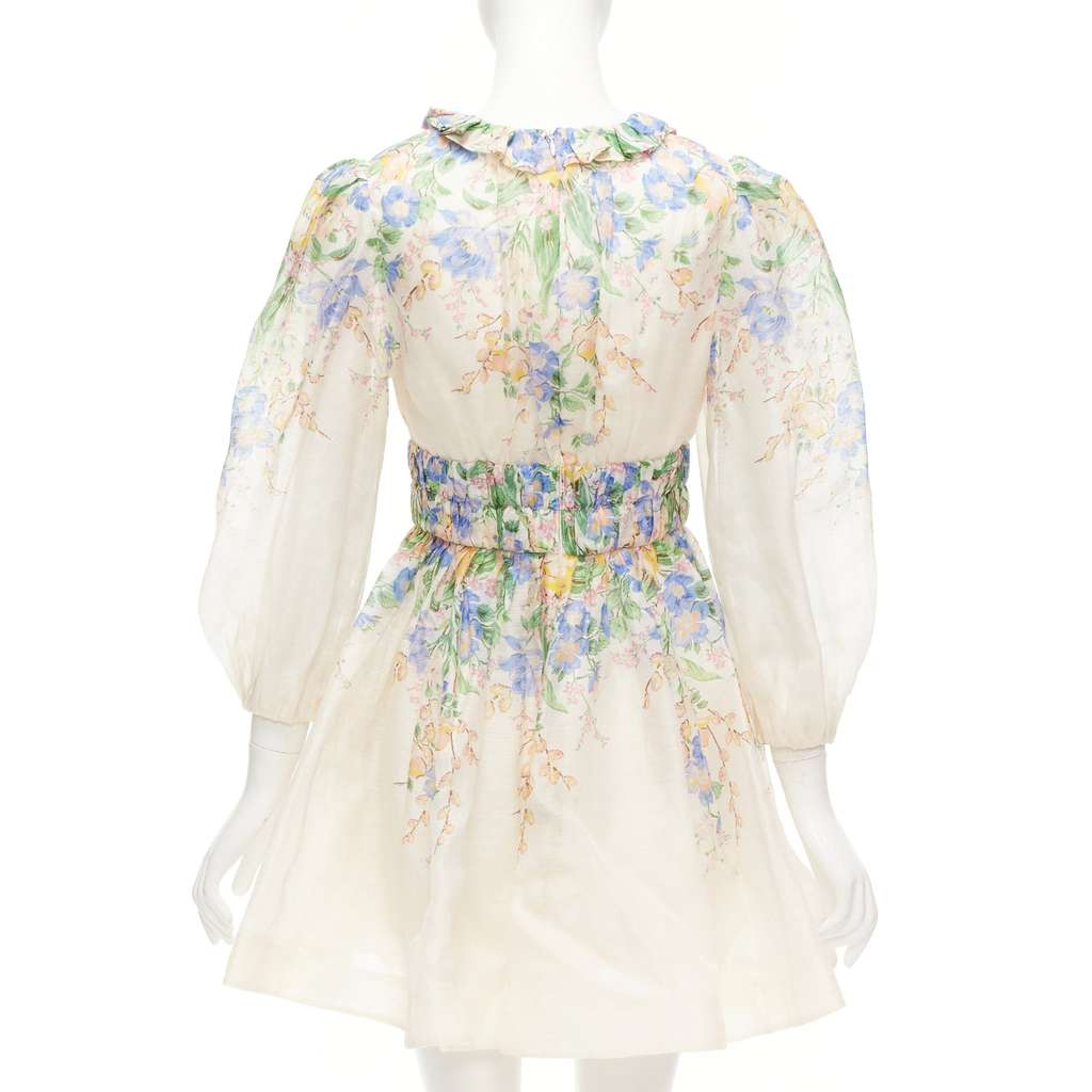 Zimmermann Floral Billow Dress Pink Silk Never worn, with tag - Box View