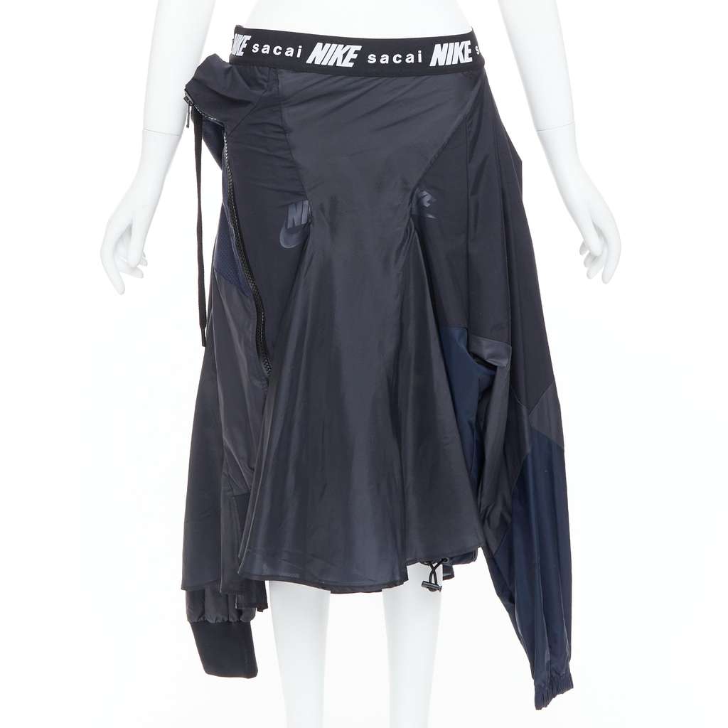 Sacai Windbreaker Skirt Black Polyester Never worn, with tag - Front View