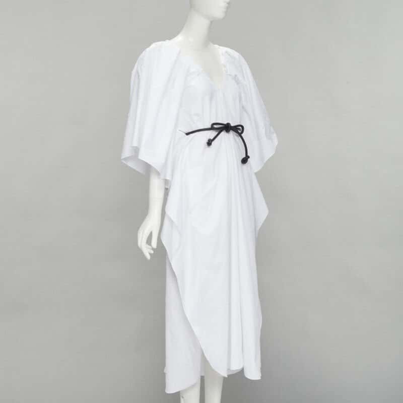 Roland Mouret Needlepoint Belt Dress White Cotton Never worn, with tag - Inside View