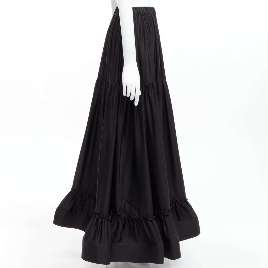 Stella McCartney Crin Flounce Skirt Black Silk Never worn - Box View