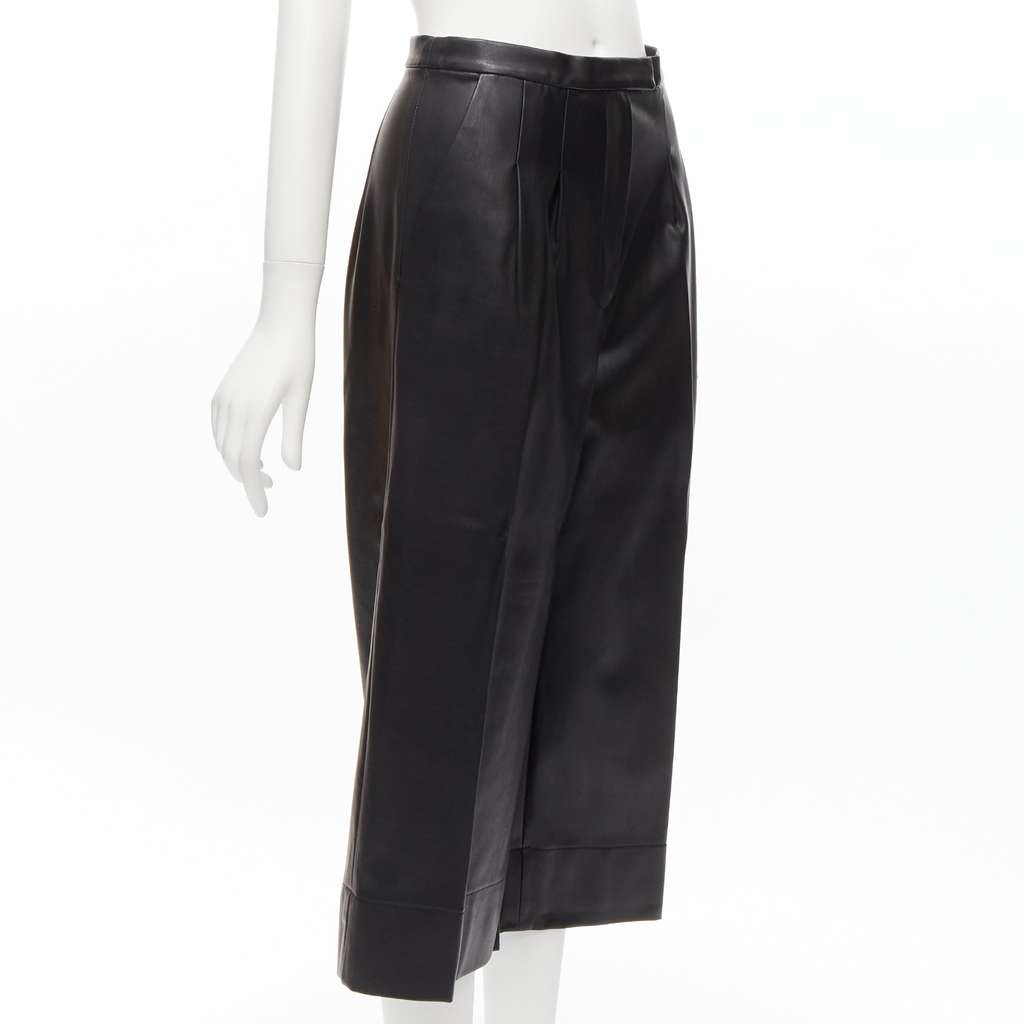 Heidi Merrick Pinstripe Boxer Shorts Black Leather Very good - Inside View