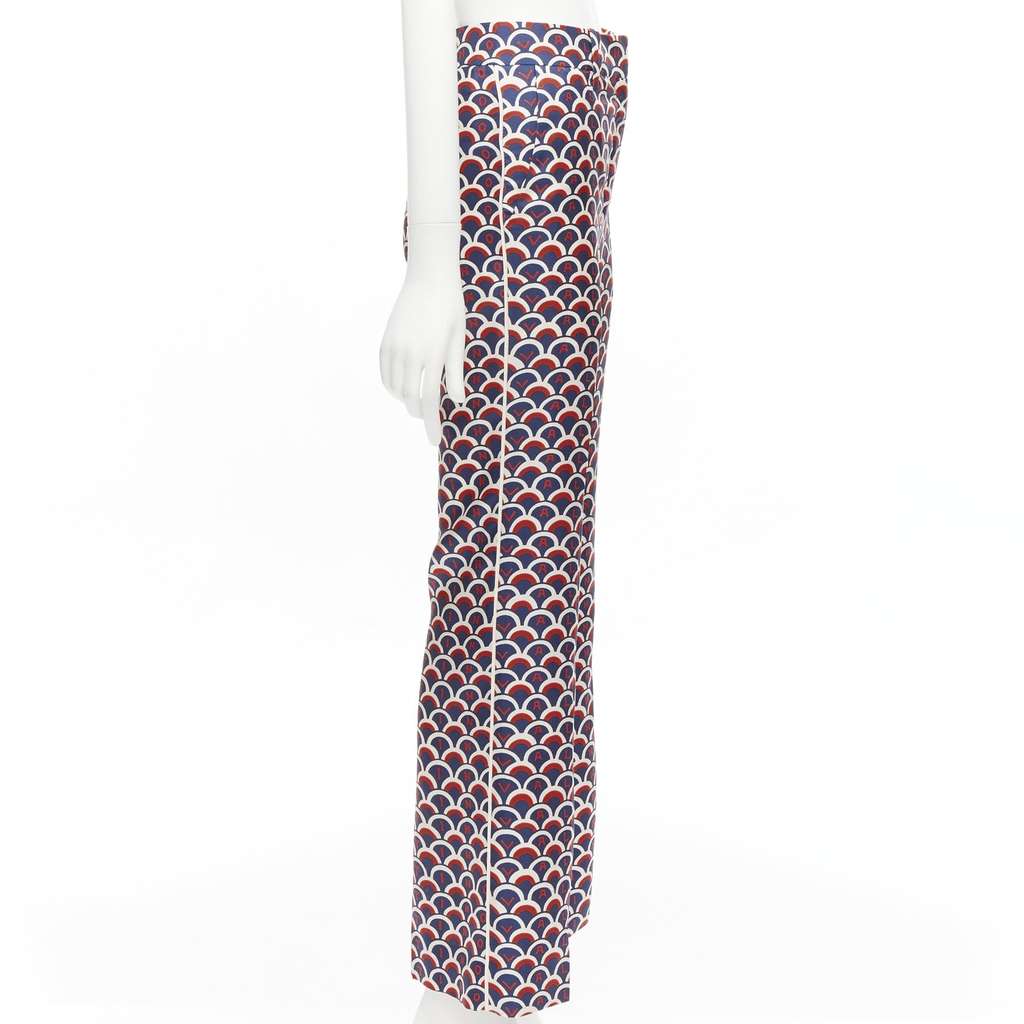 Valentino Garavani Animal Print Pants Red Silk Never worn - Model View