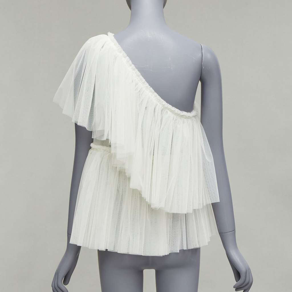 Molly Goddard Tulle Tiered Top Beige Never worn, with tag - Box View