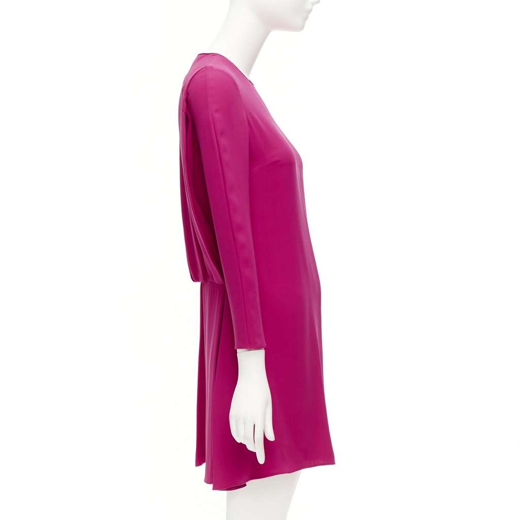 Valentino Garavani Keyhole Shift Dress Pink Silk Very good - Model View