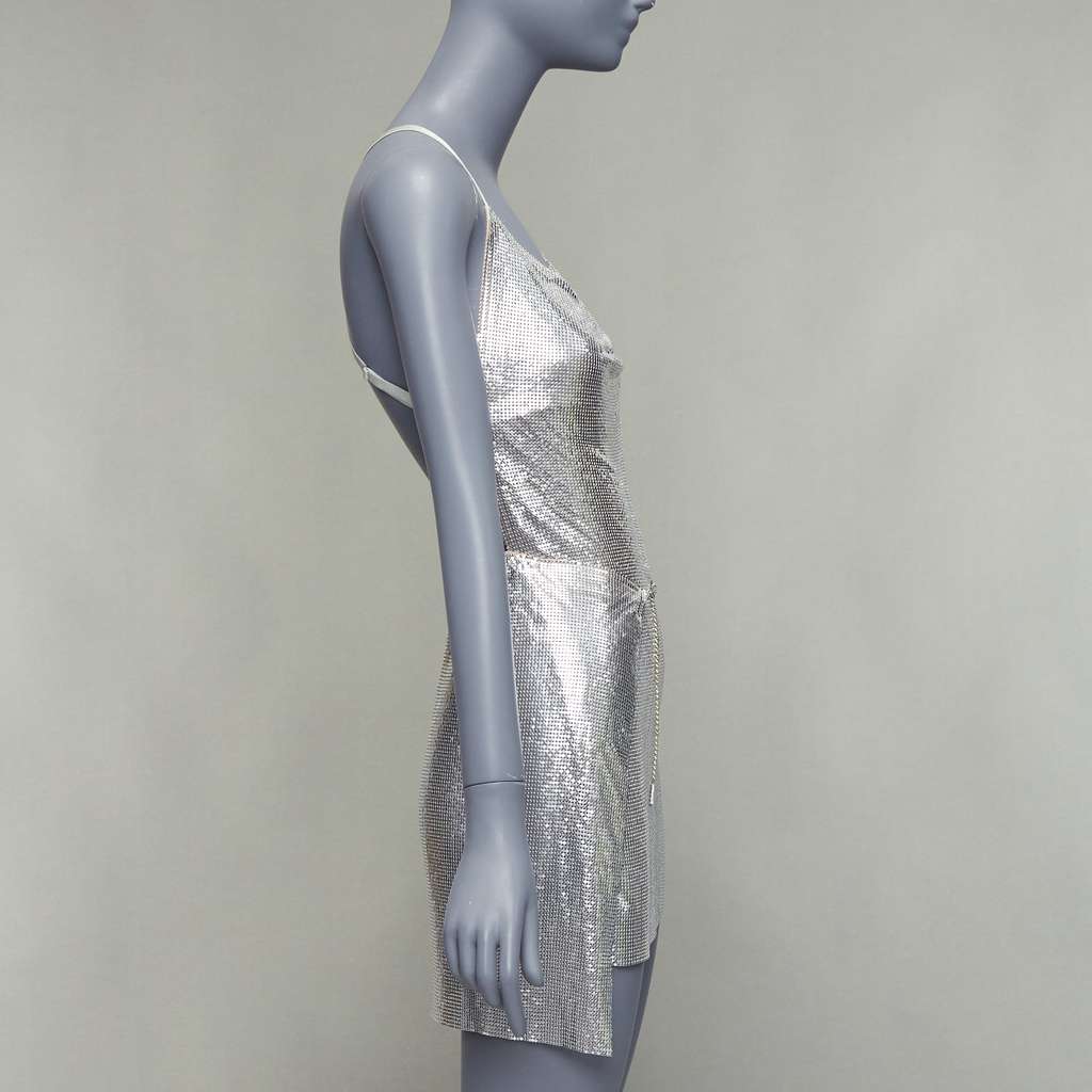 Poster Girl Adrianne Silver Polyester Never worn, with tag - Model View