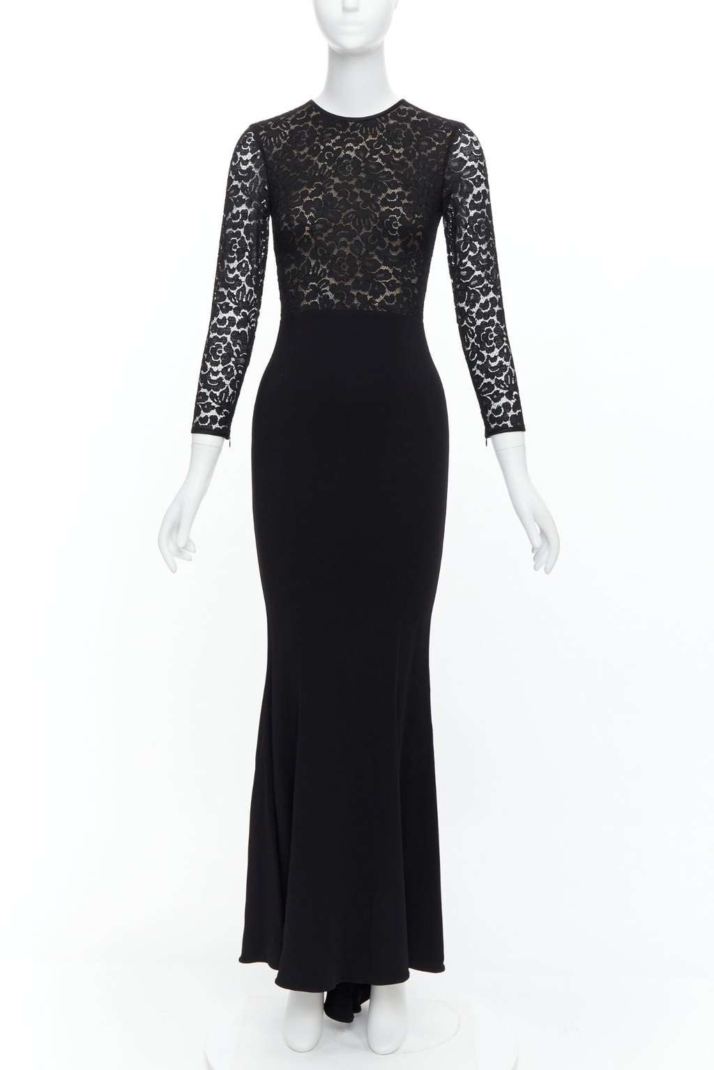 Michael Kors Lace Overlay Dress Black Polyester Never worn, with tag - Front View