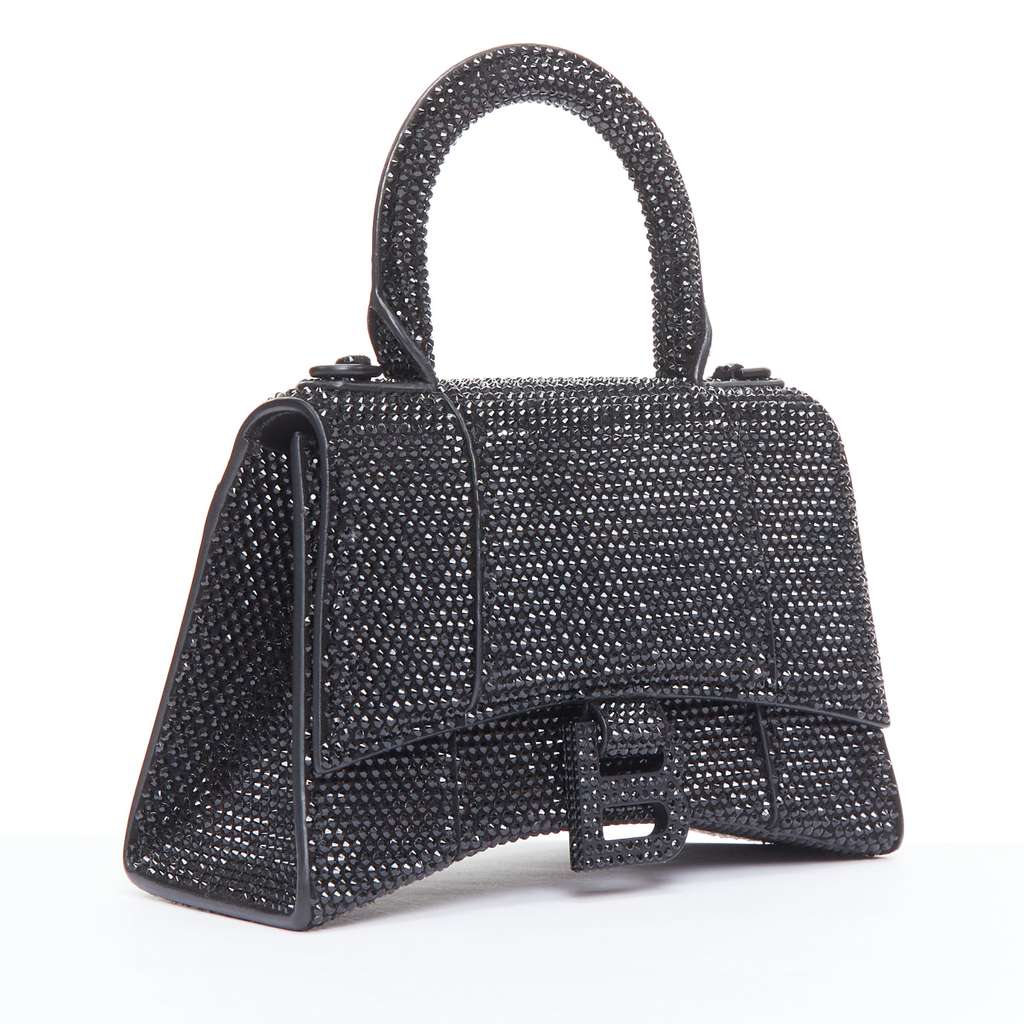 Balenciaga Hourglass XS Black Leather Very good - Inside View