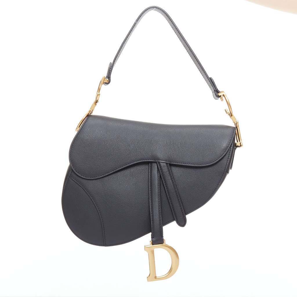 Dior Saddle Black Leather Good condition - Front View