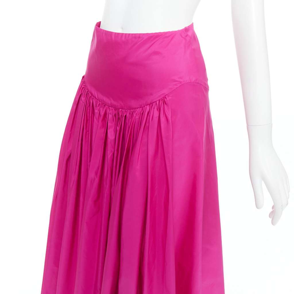 Stella McCartney Ruched Fitted Skirt Pink Polyester Very good - Back View