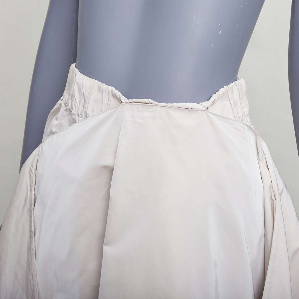 Jil Sander 3D A-line Skirt Grey Polyester Very good - Back View