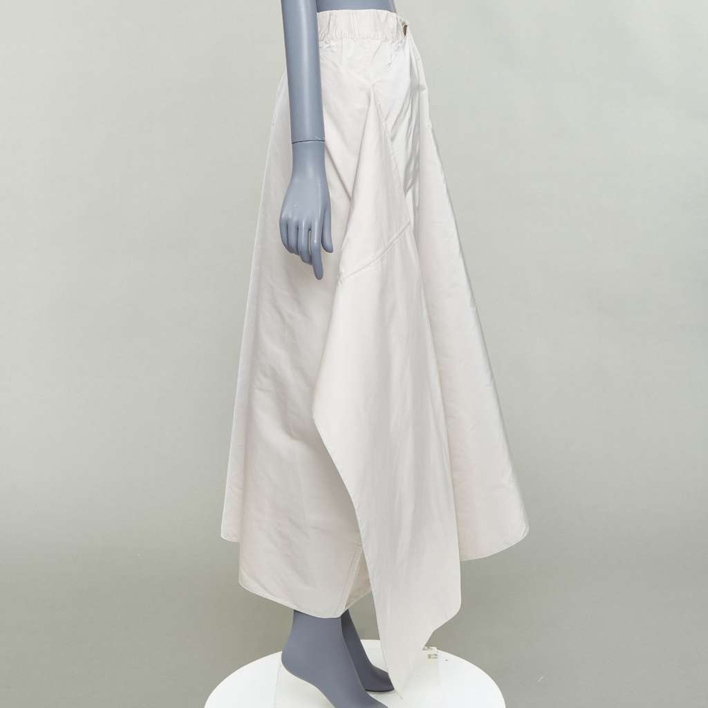 Jil Sander 3D A-line Skirt Grey Polyester Very good - Model View