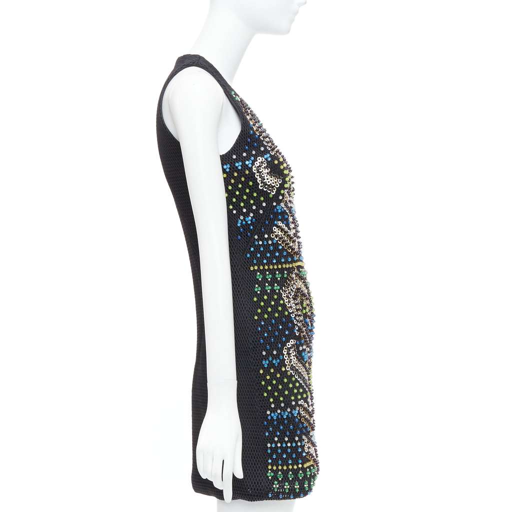 Peter Pilotto Beads Scuba Dress Black Polyamide Never worn - Model View