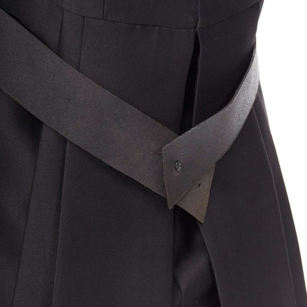 Balenciaga Black Dress Black Cotton Fair - Back View