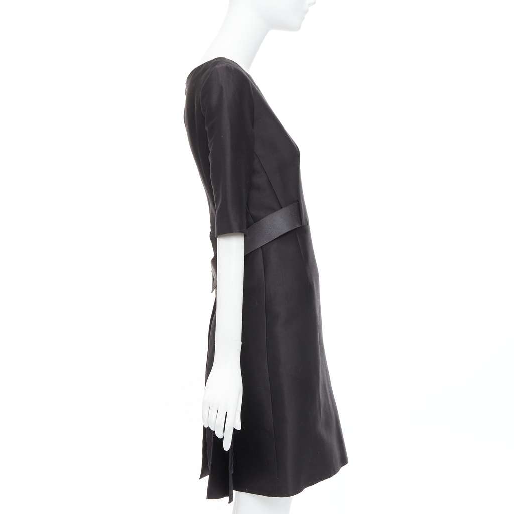 Balenciaga Black Dress Black Cotton Fair - Model View