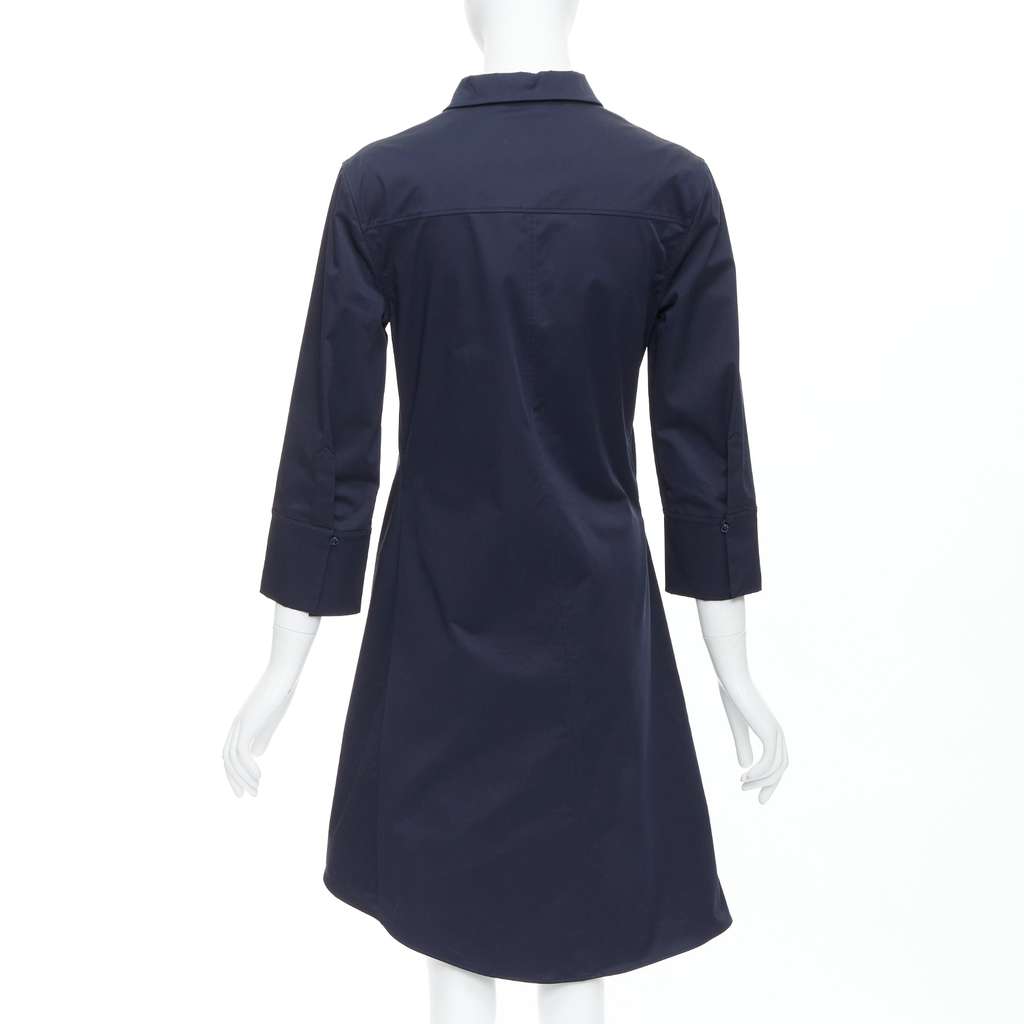 Dior Beaded Badge Dress Navy Cotton Very good - Box View
