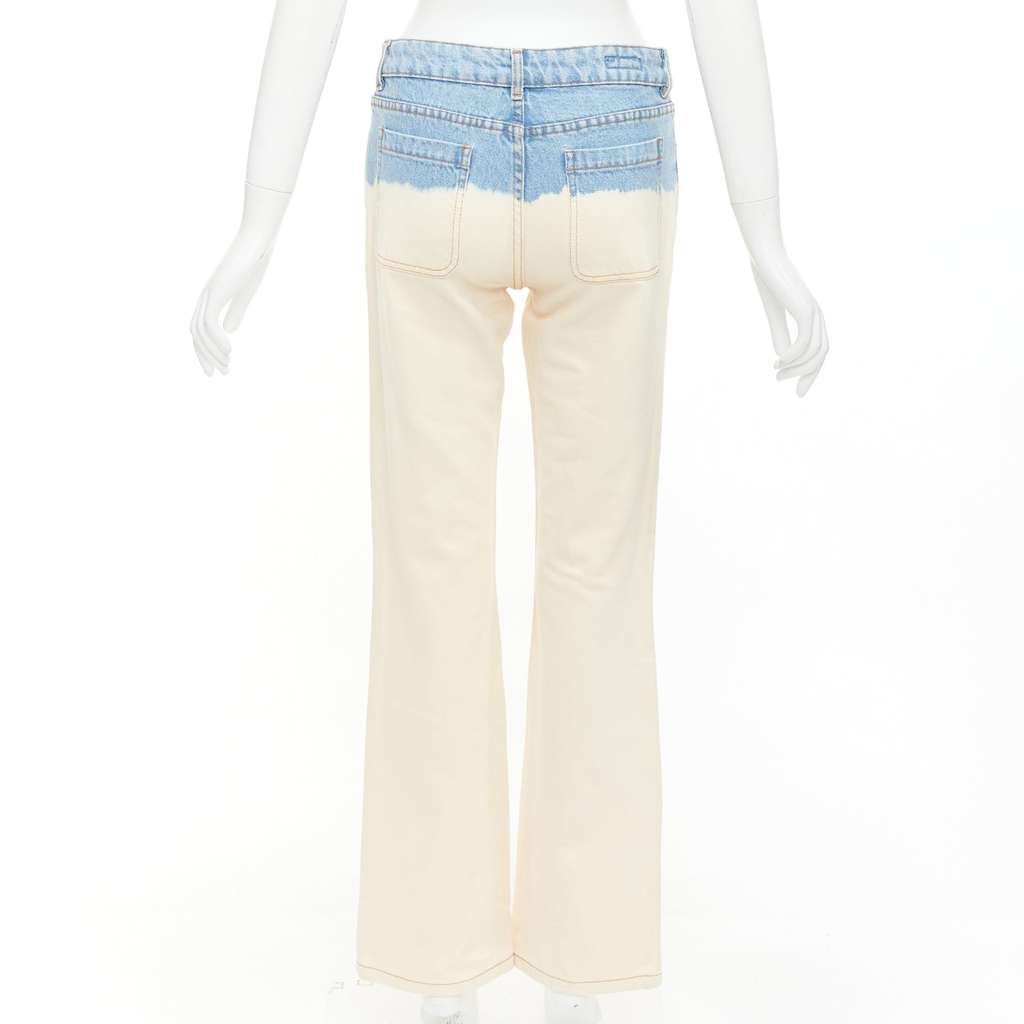 Dries Van Noten Ombre Wide Jeans Blue Cotton Very good - Box View