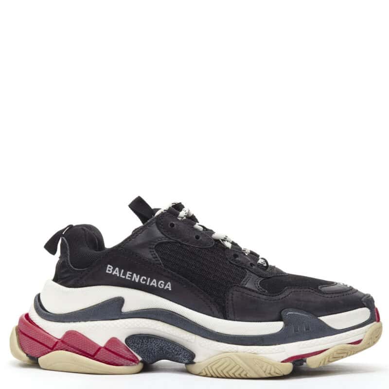 Balenciaga Triple Sole Sneakers Black Polyester Good condition - Front View