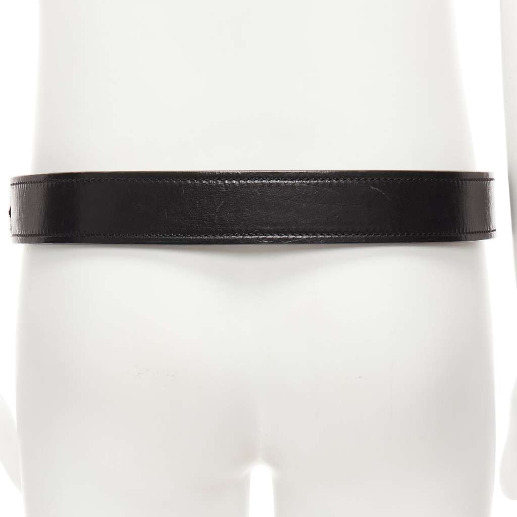 Celine Medusa Chain Leather Belt Black Leather Fair - Box View
