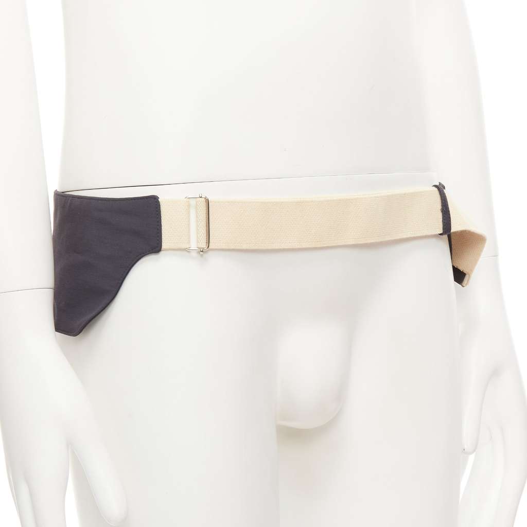 Raf Simons Medusa Buckle Black Belt Grey Very good - Inside View