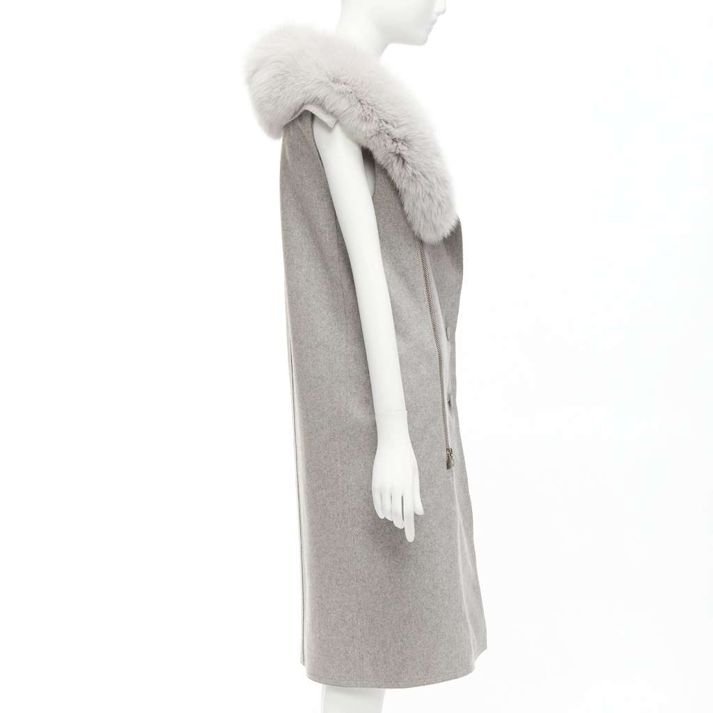 Alexander Wang Grey Fur Vest Dress Grey Fur Never worn - Box View