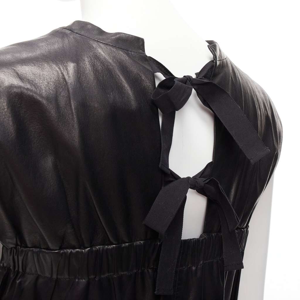 3.1 Phillip Lim Pocketed Lace Dress Black Leather Very good condition - Back View