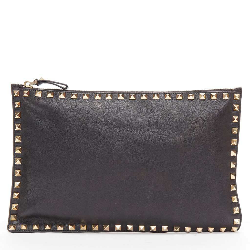 Valentino Garavani Rockstud Black Leather Very good - Model View