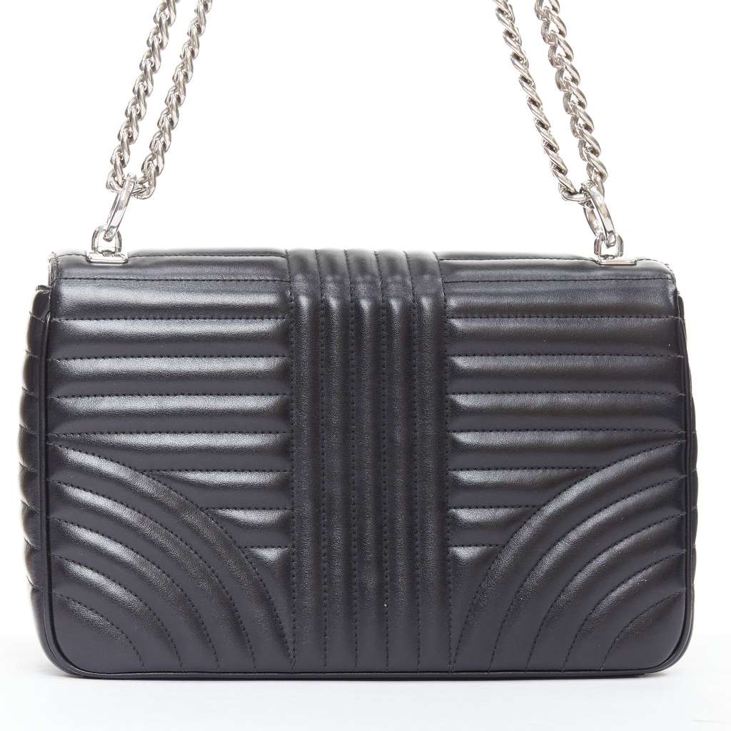 Prada Diagramme Black Leather Very good condition - Box View