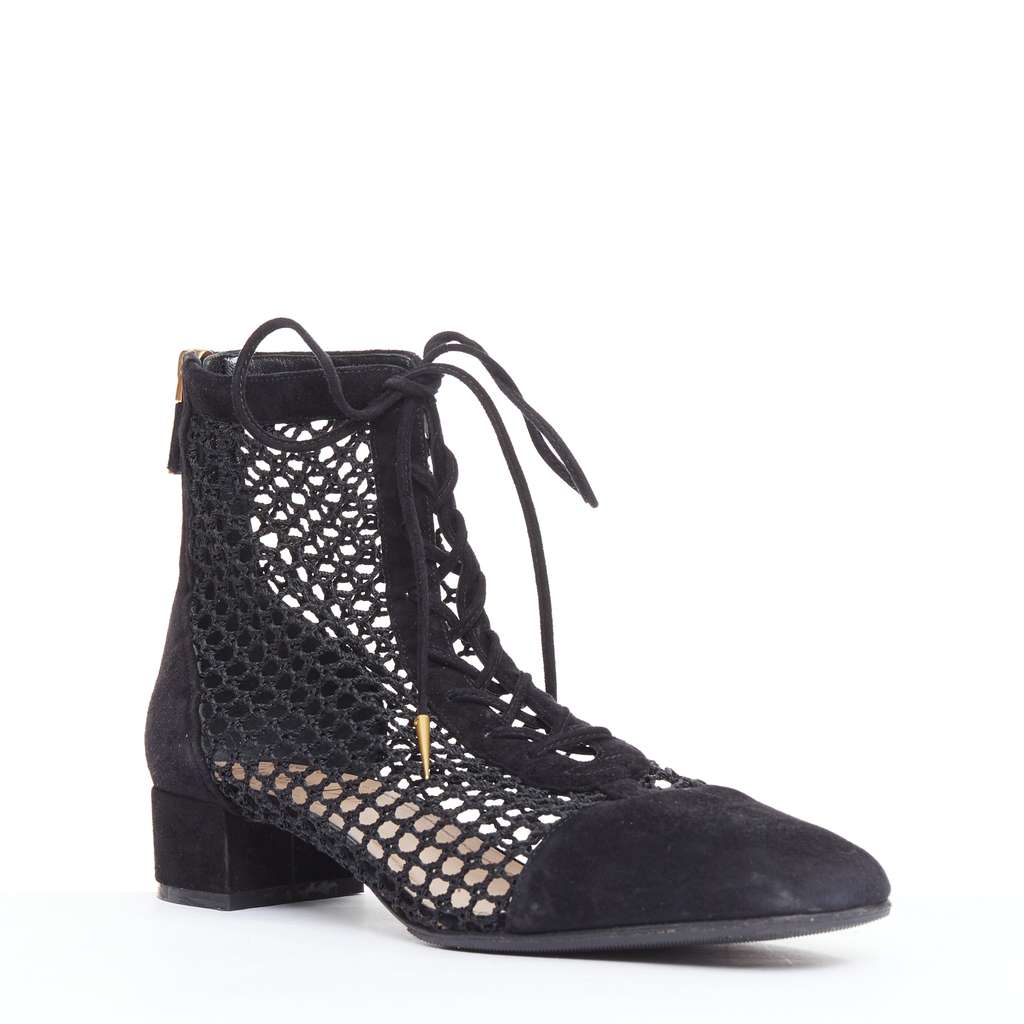 Dior Naughtily-D Black Suede Good condition - Back View