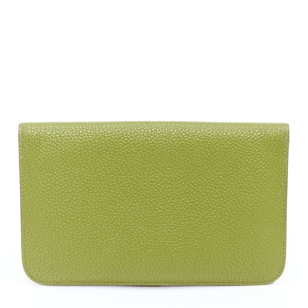 Hermès Dugon Duo Green Leather Good - Inside View