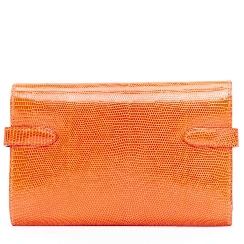 Hermès Kelly Short Orange Leather Fair - Inside View
