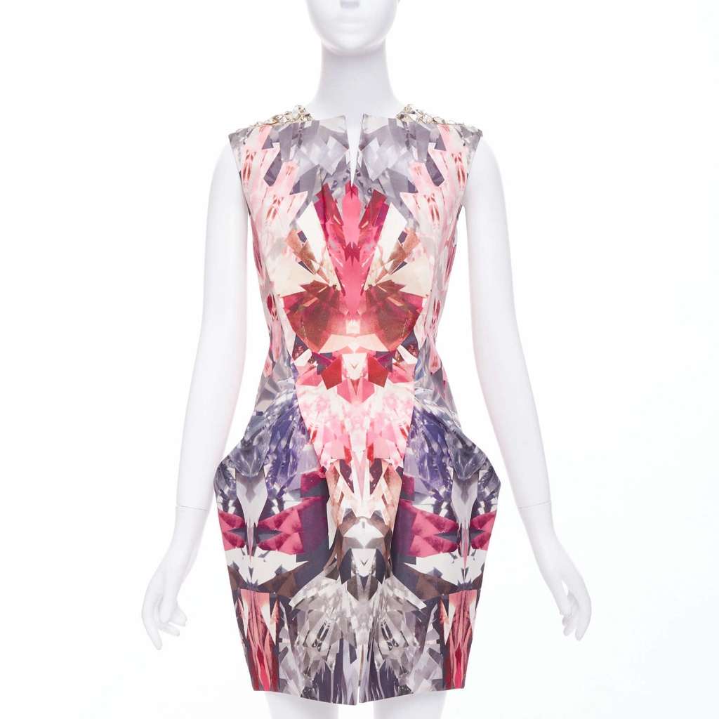 Alexander McQueen Kaleidoscope Pink Wool Very good - Front View