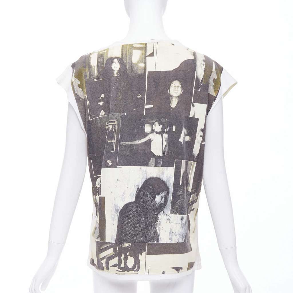 Balenciaga Photo Print Top Grey Cotton Never worn - Box View